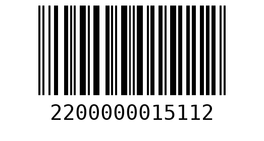Штрихкод 2200000015112