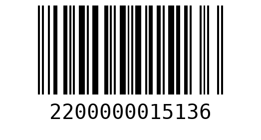 Штрихкод 2200000015136