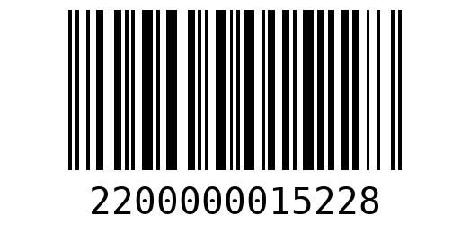 Штрихкод 2200000015228