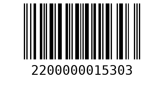 Штрихкод 2200000015303