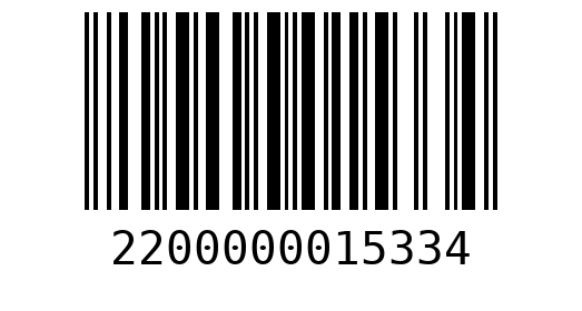 Штрихкод 2200000015334
