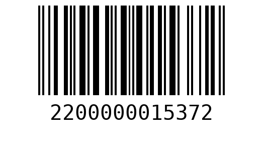 Штрихкод 2200000015372