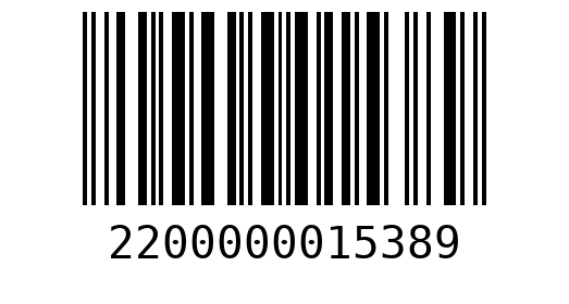 Штрихкод 2200000015389