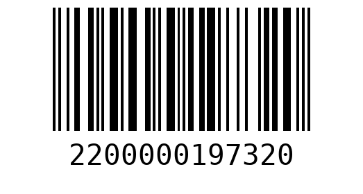 Штрихкод 2200000197320