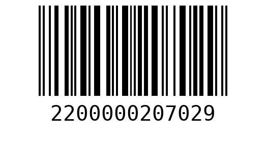 Штрихкод 2200000207029