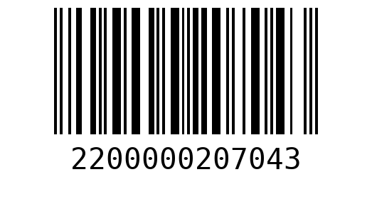 Штрихкод 2200000207043