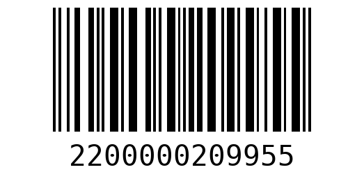 Штрихкод 2200000209955