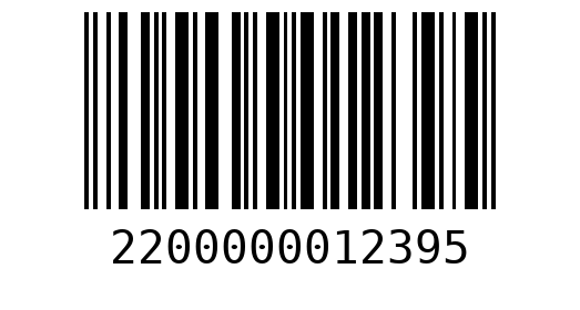Штрихкод 2200000012395