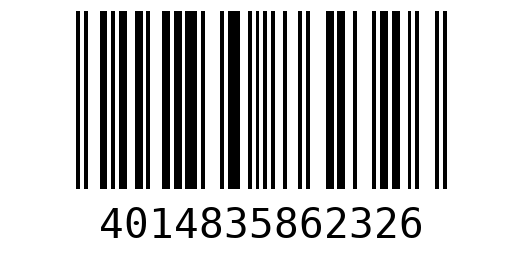 Штрихкод 4014835862326
