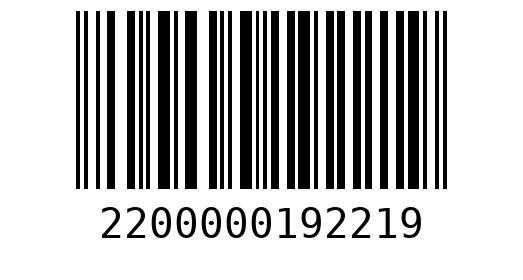 Штрихкод 2200000192219