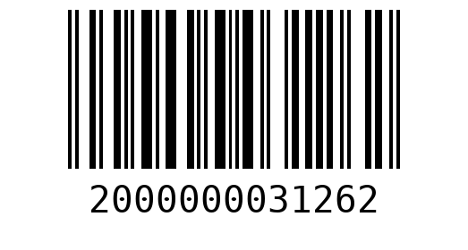 Штрихкод 2000000031262