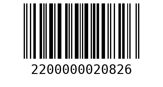 Штрихкод 2200000020826