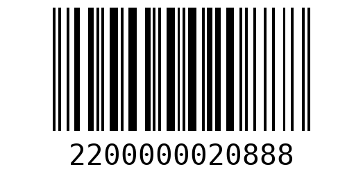 Штрихкод 2200000020888