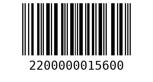 Штрихкод 2200000015600