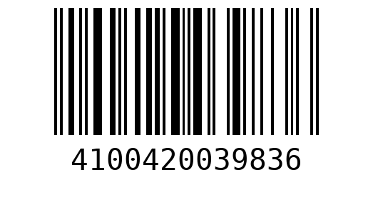 Штрихкод 4100420039836