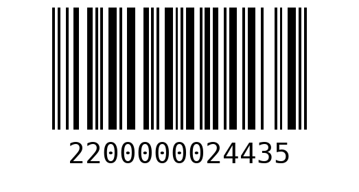 Штрихкод 2200000024435