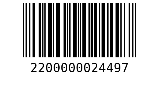 Штрихкод 2200000024497
