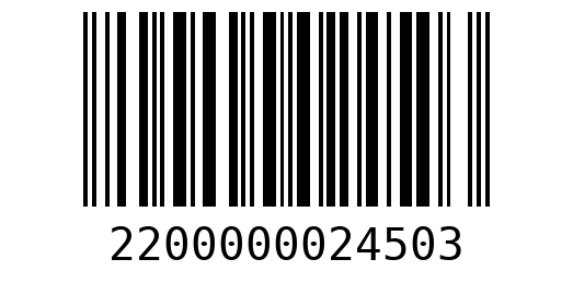 Штрихкод 2200000024503
