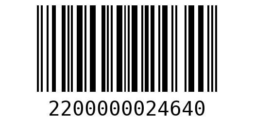 Штрихкод 2200000024640