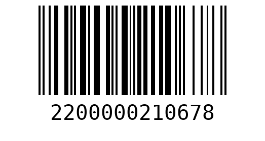 Штрихкод 2200000210678
