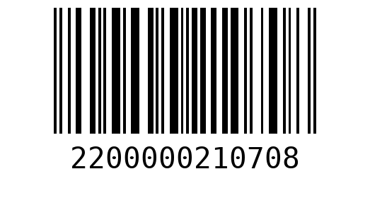 Штрихкод 2200000210708