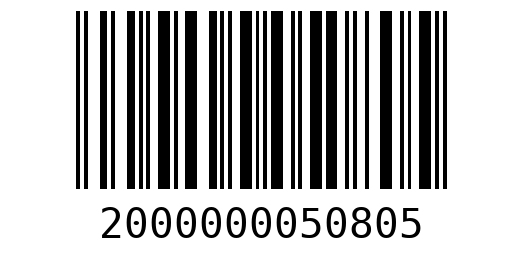 Штрихкод 2000000050805