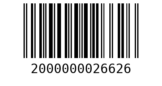 Штрихкод 2000000026626