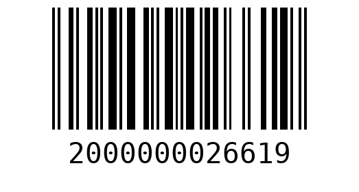 Штрихкод 2000000026619