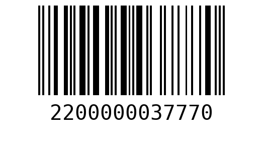 Штрихкод 2200000037770