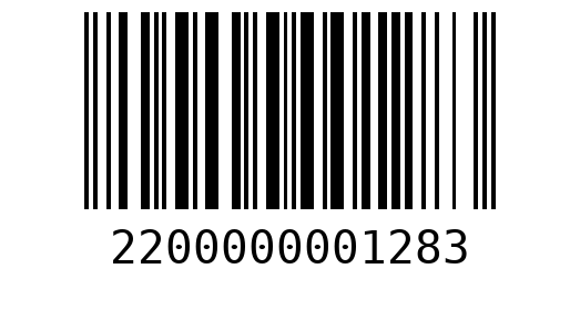 Штрихкод 2200000001283