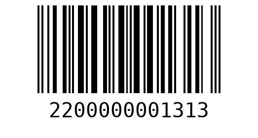 Штрихкод 2200000001313