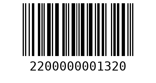 Штрихкод 2200000001320