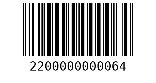 Штрихкод 2200000000064