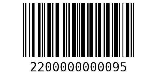 Штрихкод 2200000000095