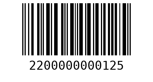 Штрихкод 2200000000125