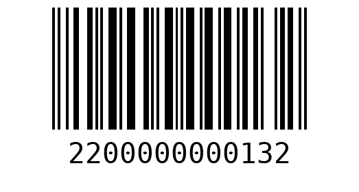 Штрихкод 2200000000132