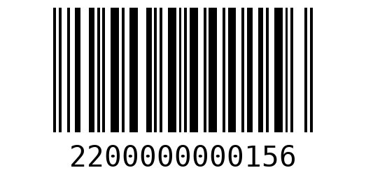 Штрихкод 2200000000156