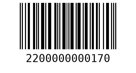 Штрихкод 2200000000170