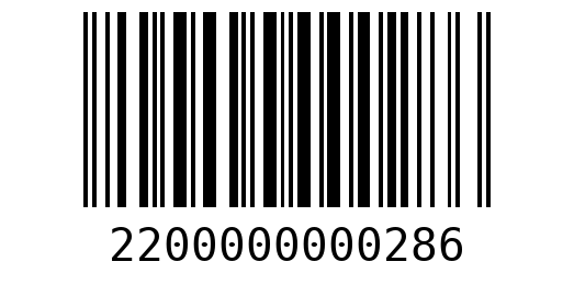 Штрихкод 2200000000286