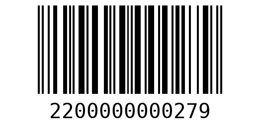 Штрихкод 2200000000279