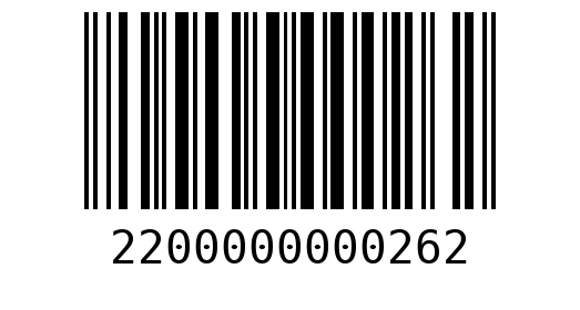 Штрихкод 2200000000262
