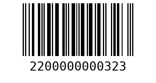 Штрихкод 2200000000323