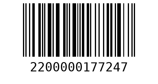 Штрихкод 2200000177247