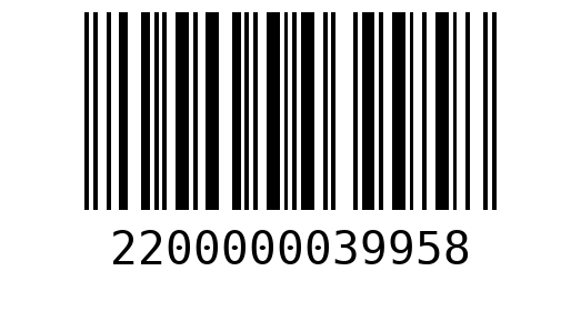 Штрихкод 2200000039958