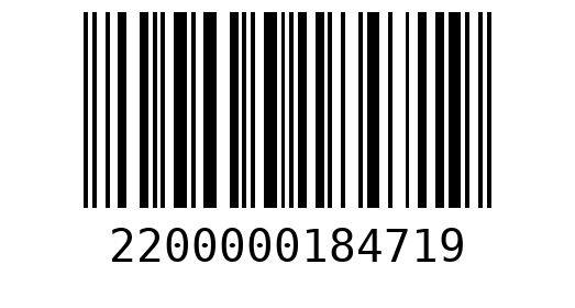 Штрихкод 2200000184719