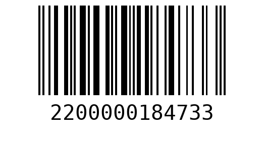 Штрихкод 2200000184733