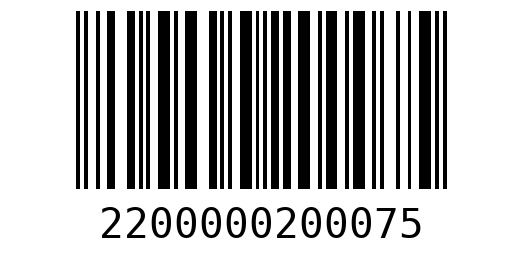 Штрихкод 2200000200075