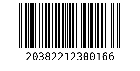 Штрихкод 20382212300162