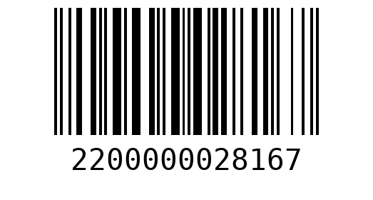 Штрихкод 2200000028167
