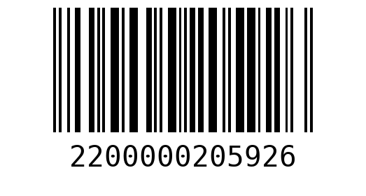 Штрихкод 2200000205926